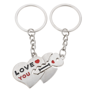 sleutelhanger hart 2delig