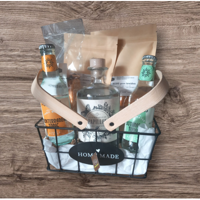 GIN geschenkmand Papillon GIN geschenkmand Papillon