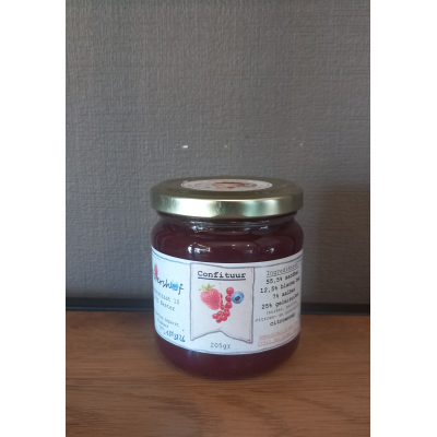 confituur 3 vruchten 205g 