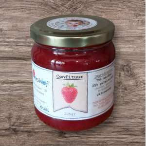 confituur aardbei 205g 