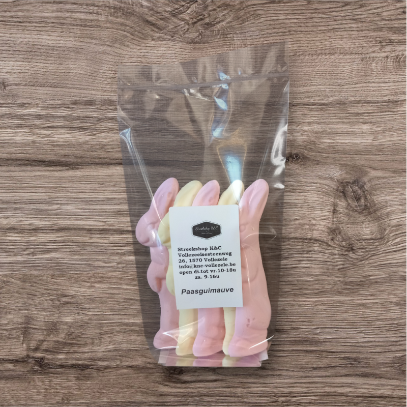 Paas guimauve natuur 12cm per 5st