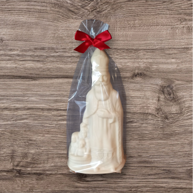 Sint  figuur 25cm wit
