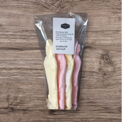 Sint guimauve natuur 15cm per 4st