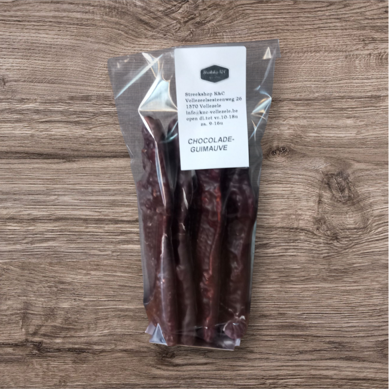 Sint guimauve chocolade 12cm per 5st