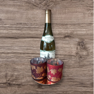 set 1: witte wijn+2 t-lichtjes zomer